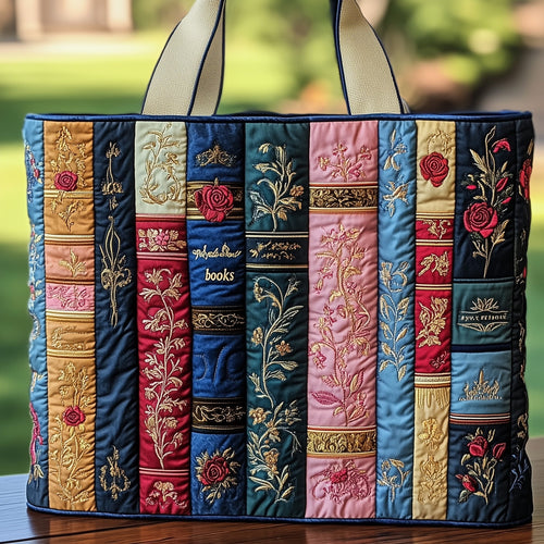 Vintage Books Quilted Tote Bag GFTOHD8092