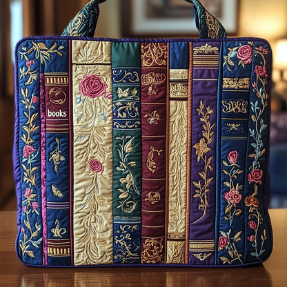 Vintage Books Quilted Tote Bag GFTOHD8093