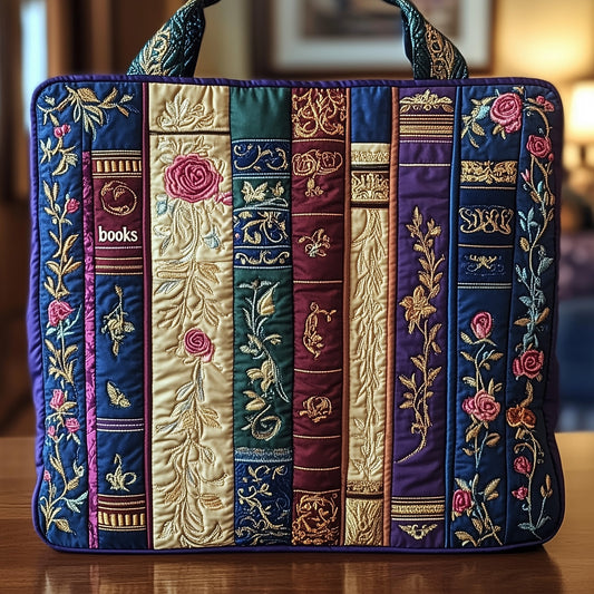 Vintage Books Quilted Tote Bag GFTOHD8093