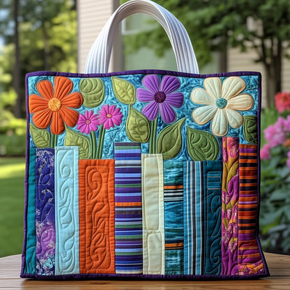 Garden of Books Quilted Tote Bag GFTOHD8096