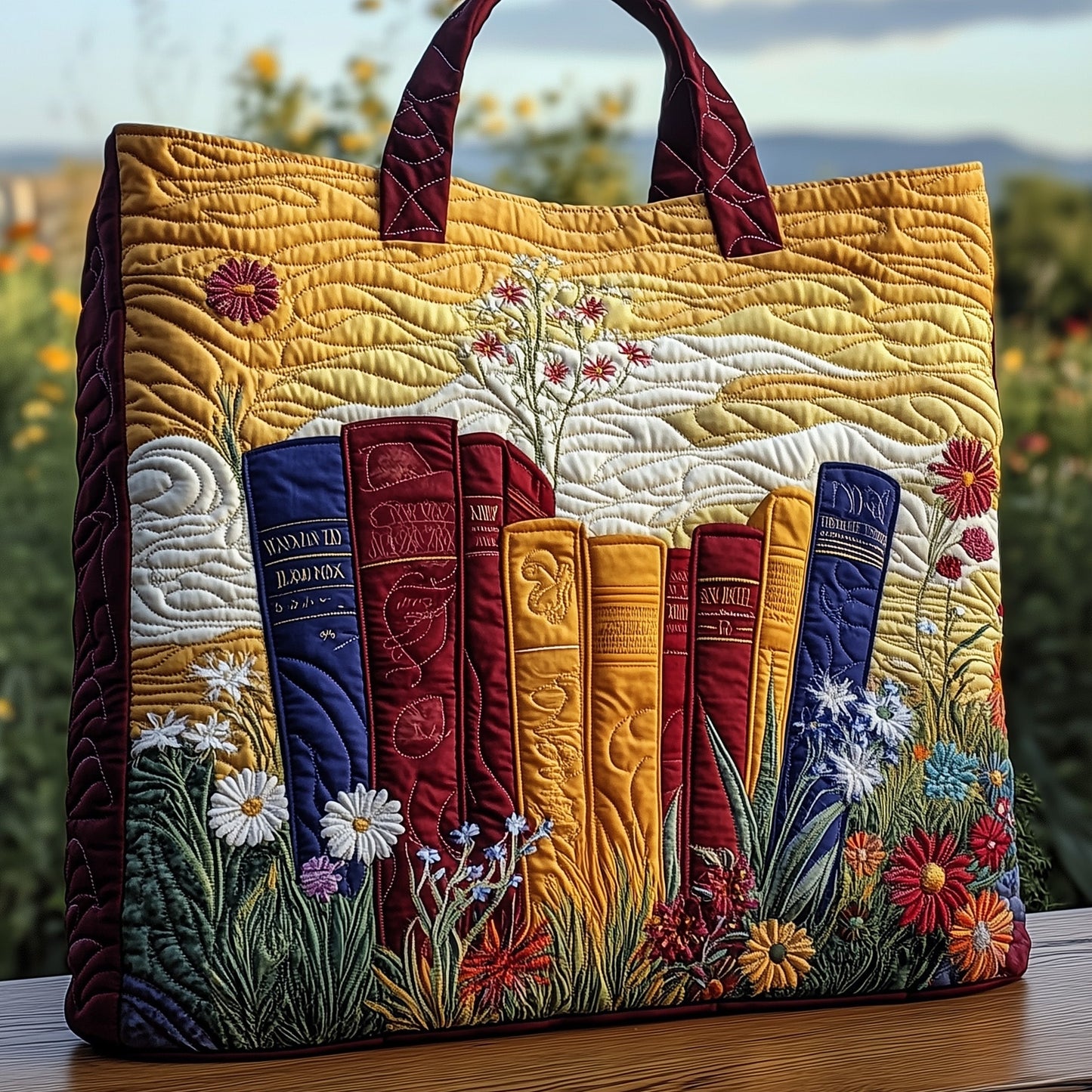 Book Heaven Quilted Tote Bag GFTOHD8099
