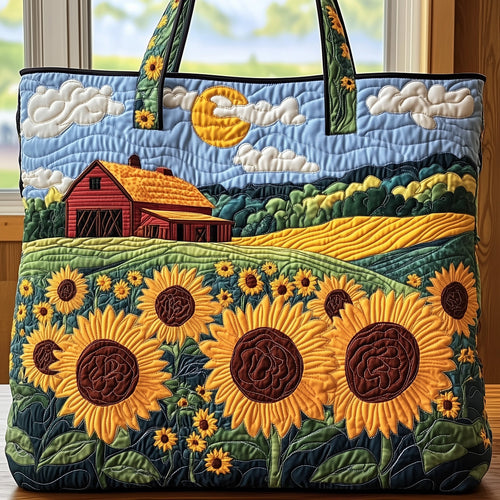 Sunflower Heaven Quilted Tote Bag GFTOHD8118