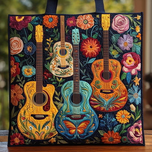 Floral Melody Quilted Tote Bag GFTOHD8144