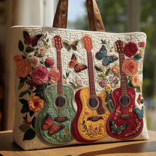 Floral Melody Quilted Tote Bag GFTOHD8146