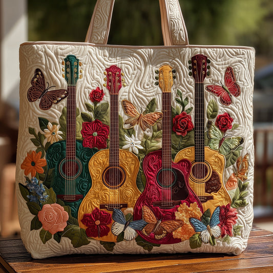 Floral Melody Quilted Tote Bag GFTOHD8147