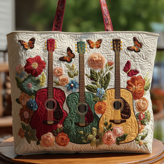 Floral Melody Quilted Tote Bag GFTOHD8148