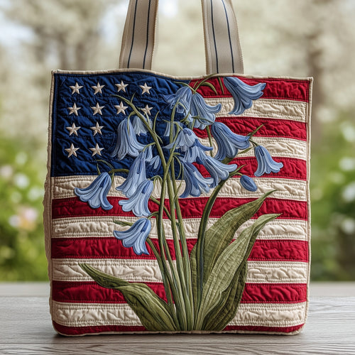 Patriotic Bloom Quilted Tote Bag GFTOHD8193