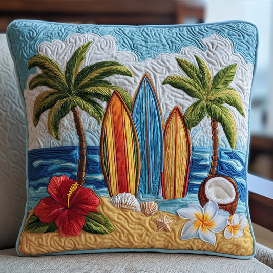 Tropical Beach Quilted Pillow Case GFTOHD8208