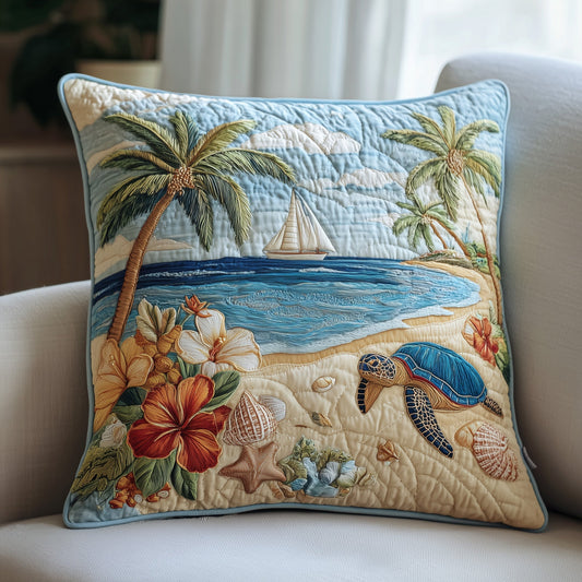 Tropical Beach Quilted Pillow Case GFTOHD8211