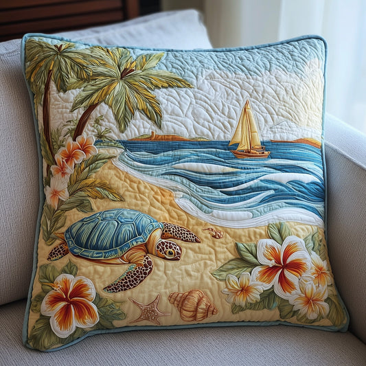 Tropical Beach Quilted Pillow Case GFTOHD8212