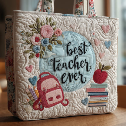 Teacher Quilted Tote Bag GFTOHD8223