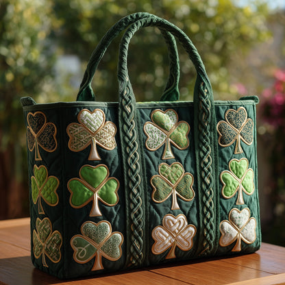 Lucky Clover Haven Quilted Tote Bag GFTOHD8263