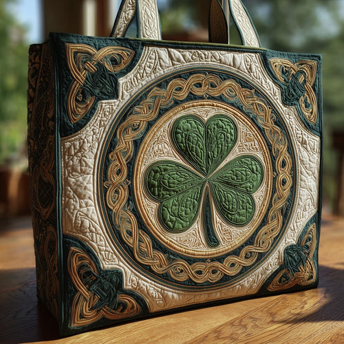 Lucky Clover Haven Quilted Tote Bag GFTOHD8264