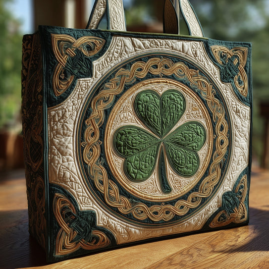 Lucky Clover Haven Quilted Tote Bag GFTOHD8264