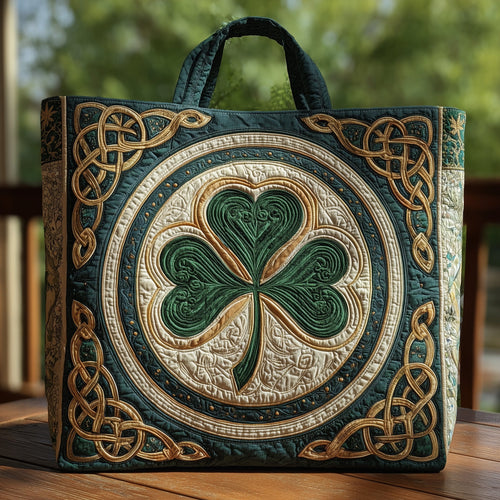 Lucky Clover Haven Quilted Tote Bag GFTOHD8265