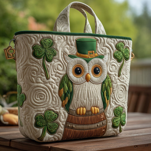 Lucky Shamrock Owm Quilted Tote Bag GFTOHD8267