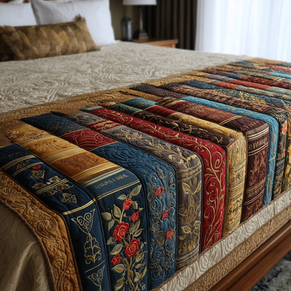 Bookish Quilted Bed Runner GFTOHD8328