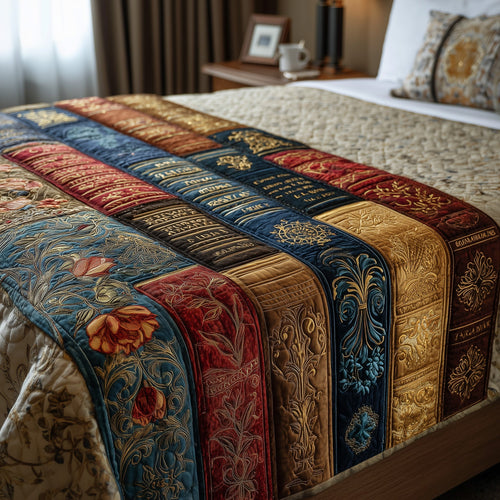 Bookish Quilted Bed Runner GFTOHD8329