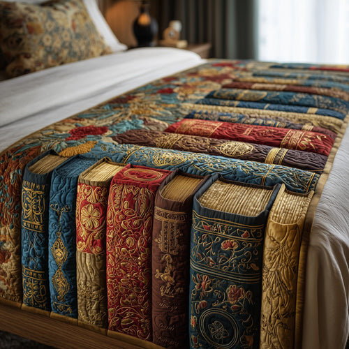 Bookish Quilted Bed Runner GFTOHD8330