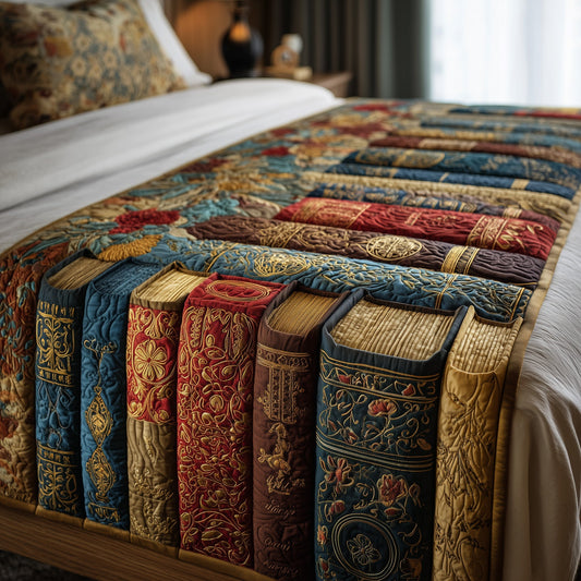 Bookish Quilted Bed Runner GFTOHD8330