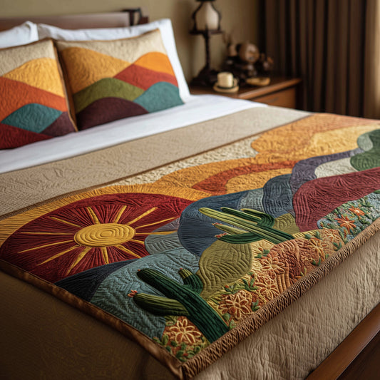 Cactus Heaven Quilted Bed Runner GFTOHD8339