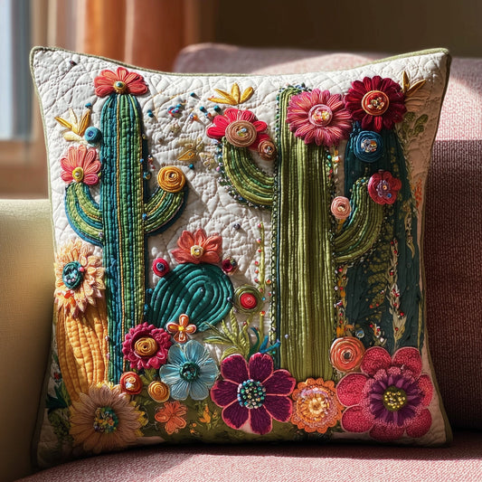 Cactus Heaven Quilted Pillow Case GFTOHD8420