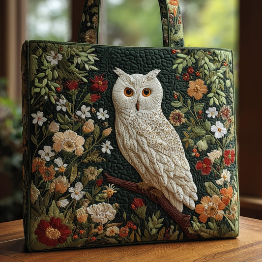 Owl Garden Quilted Tote Bag GFTOHD8429
