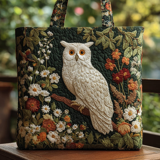 Owl Garden Quilted Tote Bag GFTOHD8430