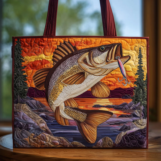 Fishing Quilted Tote Bag GFTOHD8453