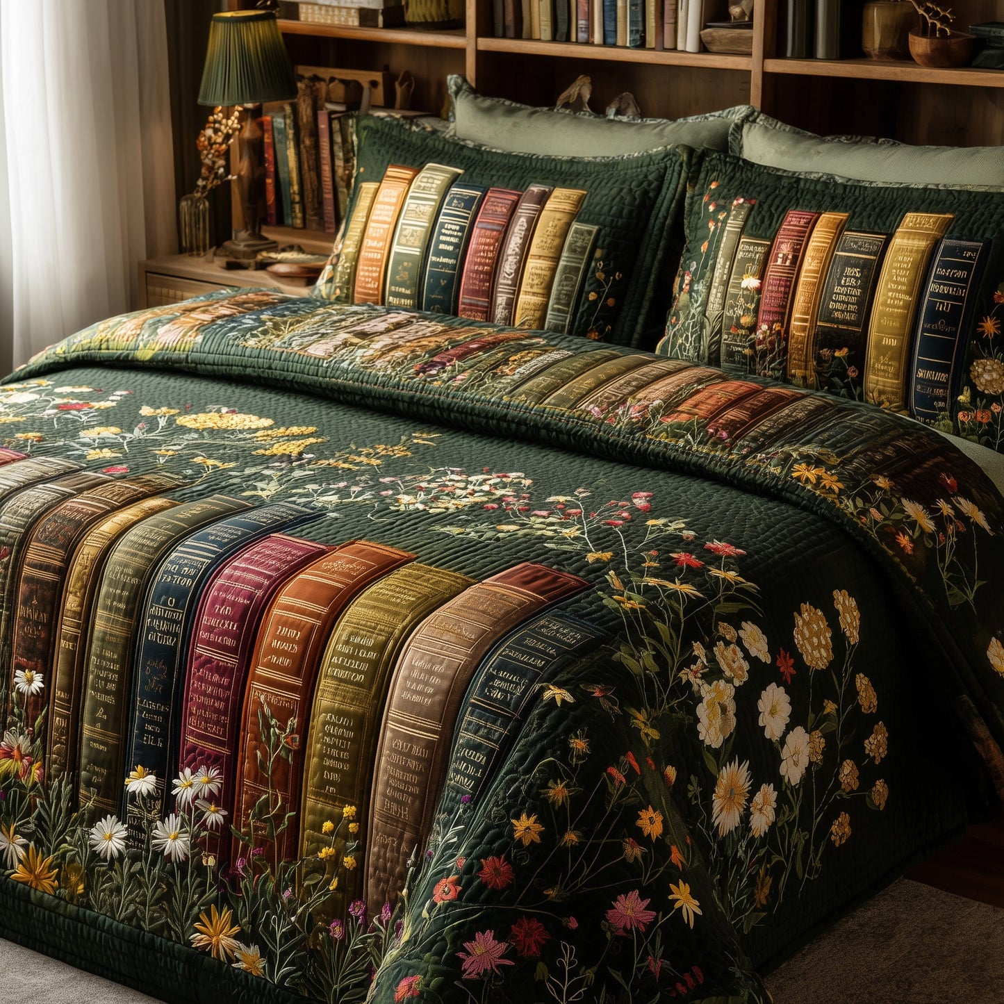 Bookish 3-Piece Quilted Bedding Set GFTOHD8464