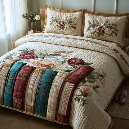 Bookish 3-Piece Quilted Bedding Set GFTOHD8465