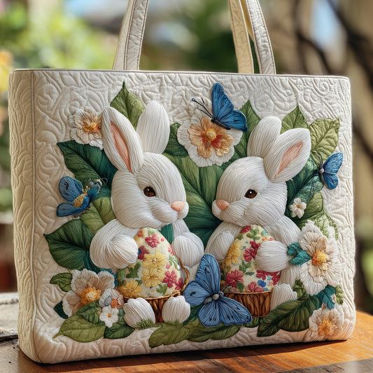 Blooming Bunny Quilted Tote Bag GFTOHD8477
