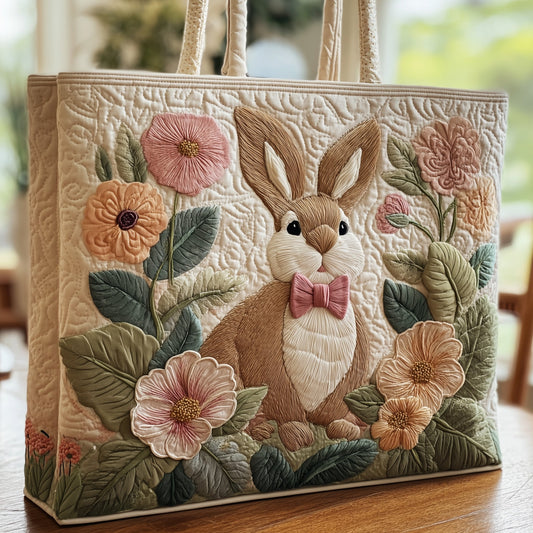 Blooming Bunny Quilted Tote Bag GFTOHD8478