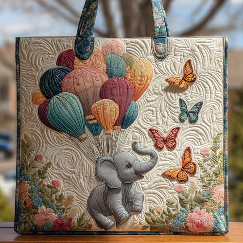 Baby Elephant Quilted Tote Bag GFTOHD8498