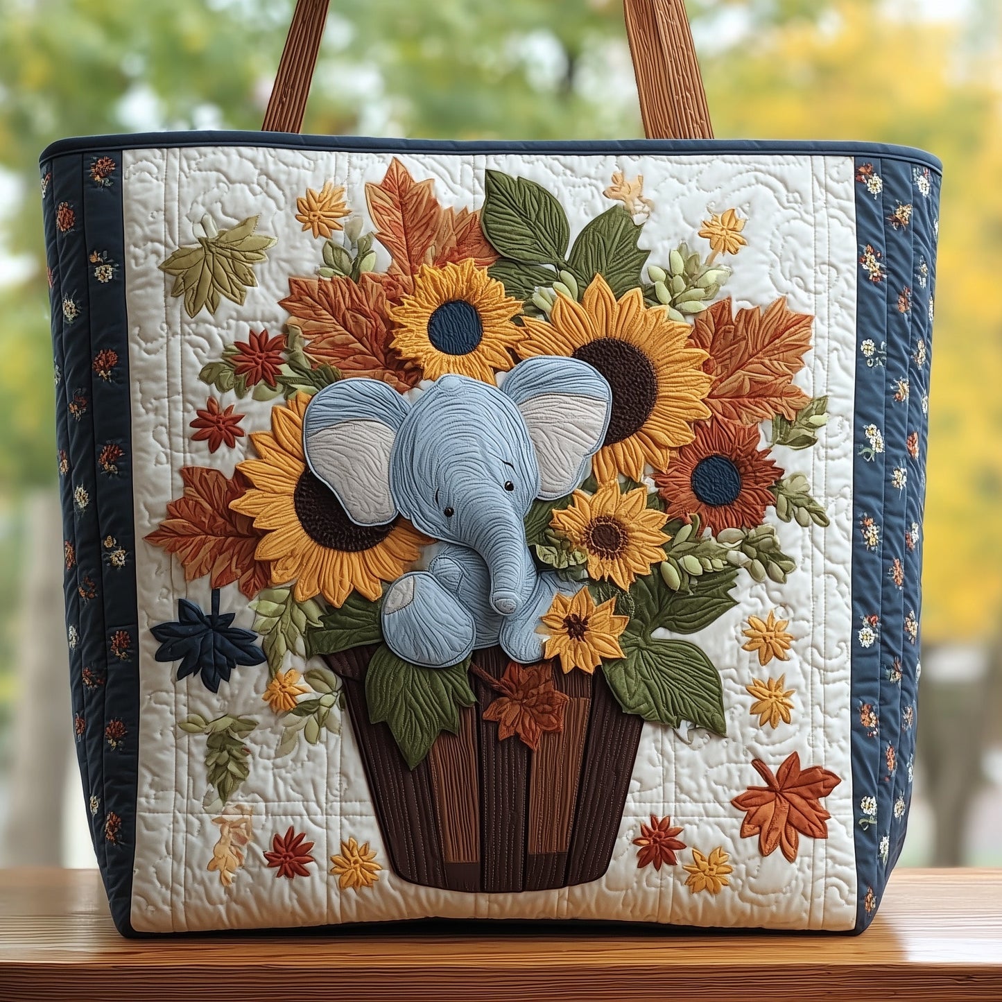 Baby Elephant Quilted Tote Bag GFTOHD8500