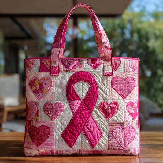 Breast Cancer Quilted Tote Bag GFTOHD8516