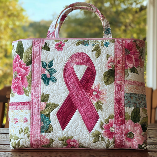 Breast Cancer Quilted Tote Bag GFTOHD8517