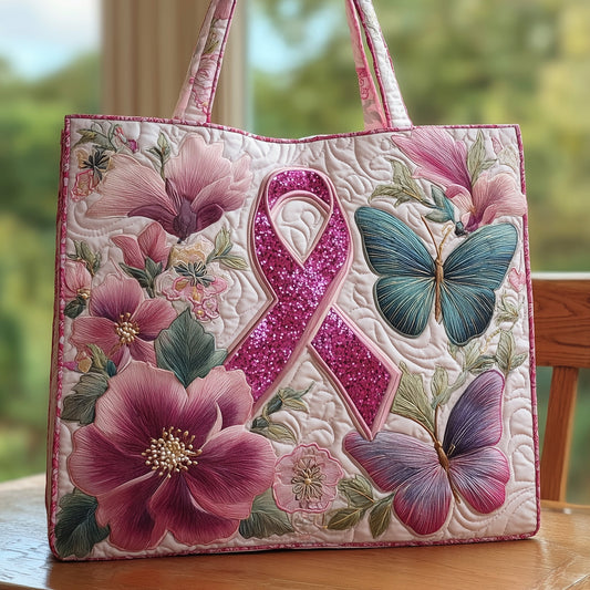 Breast Cancer Quilted Tote Bag GFTOHD8519