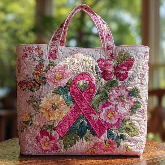 Breast Cancer Quilted Tote Bag GFTOHD8521