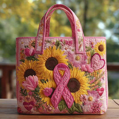 Breast Cancer Quilted Tote Bag GFTOHD8524