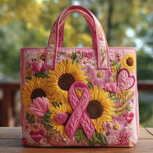 Breast Cancer Quilted Tote Bag GFTOHD8524