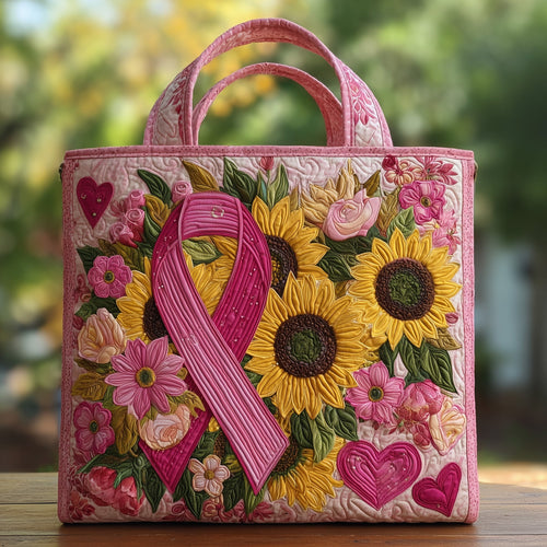 Breast Cancer Quilted Tote Bag GFTOHD8525