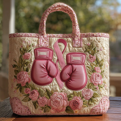 Breast Cancer Quilted Tote Bag GFTOHD8526