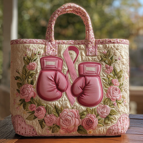 Breast Cancer Quilted Tote Bag GFTOHD8526