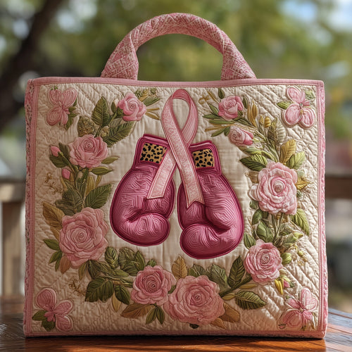 Breast Cancer Quilted Tote Bag GFTOHD8527