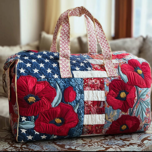 Patriotic Bloom Quilted Duffle Bag GFTOHD8528