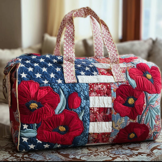 Patriotic Bloom Quilted Duffle Bag GFTOHD8528