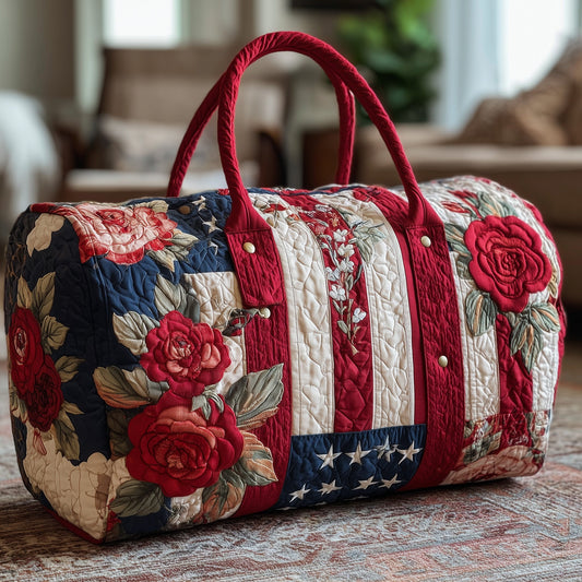 Patriotic Bloom Quilted Duffle Bag GFTOHD8530