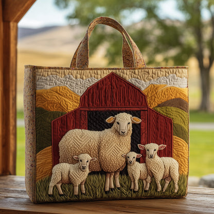 Sheep Serenity Quilted Tote Bag GFTOHD8549