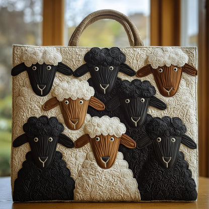 Sheep Serenity Quilted Tote Bag GFTOHD8554